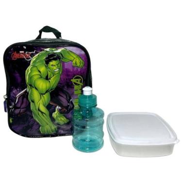 Imagem de Lancheira Escolar Térmica Herói Incrível Hulk - Os Vingadores Avengers