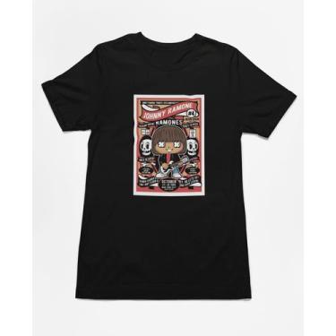 Imagem de Camiseta Poster Pop Style Inspiração RAMONES Estampa DTF 100% Algodão 