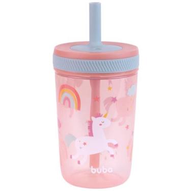 Imagem de Copo Com Canudo Infantil Antivazamento 400ml 22400 Buba