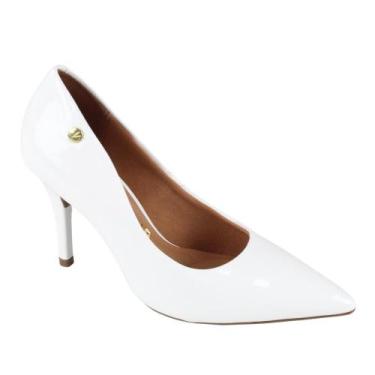Imagem de Sapato Feminino Scarpin Salto Fino Alto Vizzano 11841101, Branco verni