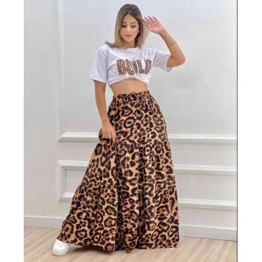 Imagem de Saia Longa Animal Print - Privilegy