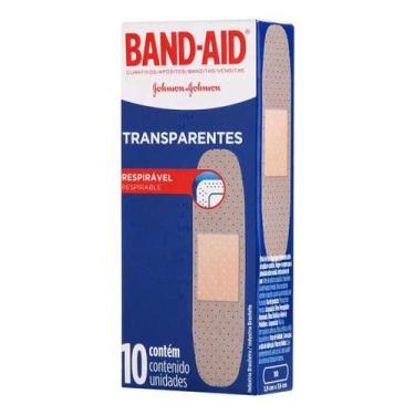 Imagem de Curativo Band Aid Johnson Transparente com 10 Unidades - Johnson e Joh