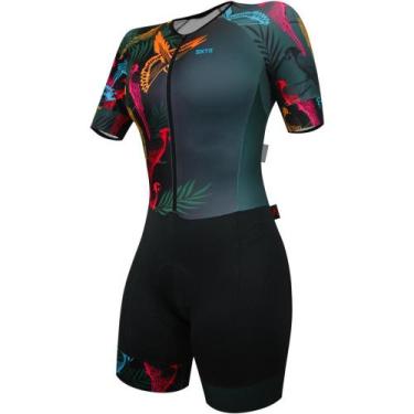 Imagem de Macaquinho Feminino Sportxtreme Expert Botanic, P, Preto