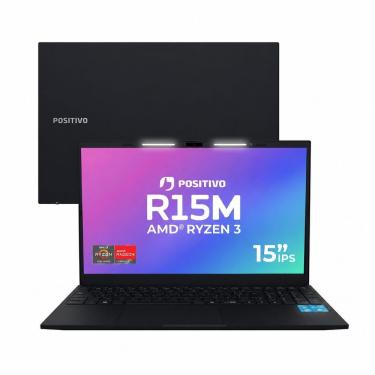 Imagem de Notebook Positivo Vision R15M AMD Ryzen 3-7330U 8GB SSD 512GB Tela 15,6" Full HD IPS Preto
