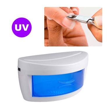 Imagem de Estufa Esterilizadora UV Ozônio 8W Sensor Auto-Desligamento Branco AB Mídia