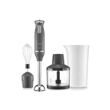 Imagem de Mixer 3 em 1 Elgin Power Inox Lunar 600W Cinza 220V com Copo Dosador e Processador