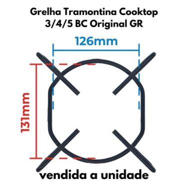 Imagem de Grelha Fogão Para Cooktop Tramontina 3 a 5 bocas Original Grande Unida