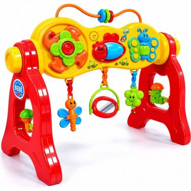 Imagem de Centro de Atividades Infantil Play Gym 3 em 1 com Som Estimulo Motor Peças Moveis Design Colorido Maral