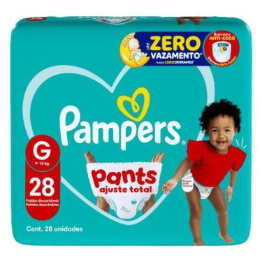 Imagem de Fralda Descartável Pampers Pants Ajuste Total G 28 Unidades