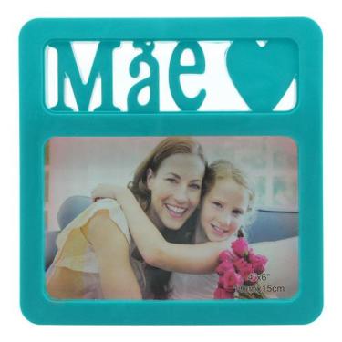 Imagem de Porta Retrato Mae Azul 10x15cm - Gici Decor