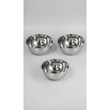 Imagem de Kit 3 Saladeiras Aço Inox 20cm Multiuso 1.5L - Congratulations Store