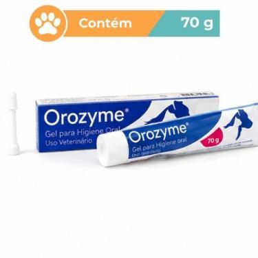 Imagem de Gel Oral Inovet Orozyme 70g Higiene Bucal Cães Gatos