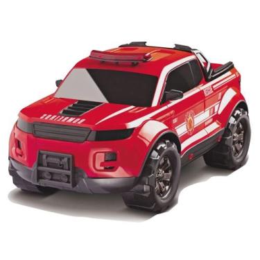 Imagem de Carrinho De Brinquedo Roda Livre Resgate Pick Up Force Fire - Roma Jen