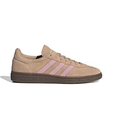 Imagem de adidas Originals Tênis feminino de vôlei de handebol Spezial, Arenito quente/rosa claro/chiclete, 34