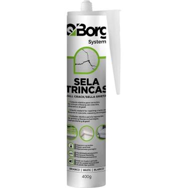 Imagem de Selante SELA TRINCAS Acrílico para Calafetação e Vedação com Borracha Silicone Branco 400G