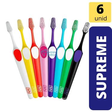 Imagem de Kit Escova Dental Supreme Soft (TePe) 6 unidades