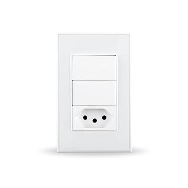 Imagem de Zemismart Soquete Tuya WiFi Brasil com interruptor de luz de pressão Switch de tomada de parede brasileira inteligente Alexa Google Home Controle de voz… (TB25)