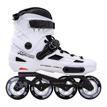 Imagem de Patins Hd Inline Serie New Skull ii Branco Abec 9