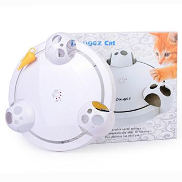 Imagem de BUYTER Brinquedo giratório da plataforma giratória Cat interativa quebra-cabeça elétrico Mouse Toque Placa