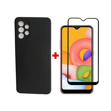 Imagem de Genérico Case Aveludado + Película 3D 9D Samsung Galaxy A13 4G 6.6" SM-A135MZ