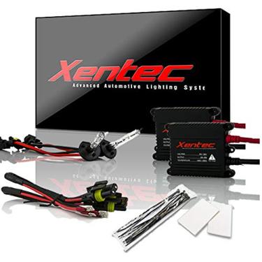 Imagem de Xentec Lâmpada xenon H1 5000K HID x 1 par com lastro digital fino de 35W x 2 (branco marfim)