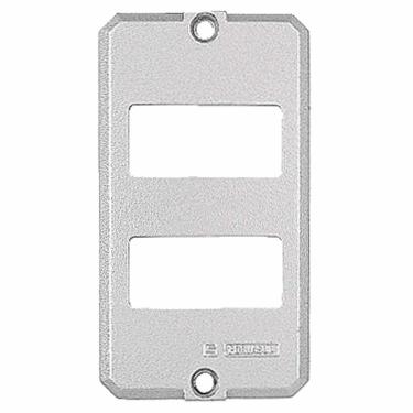 Imagem de Tampa para condulete 1/2" e 3/4" com 2 postos afastados Tramontina