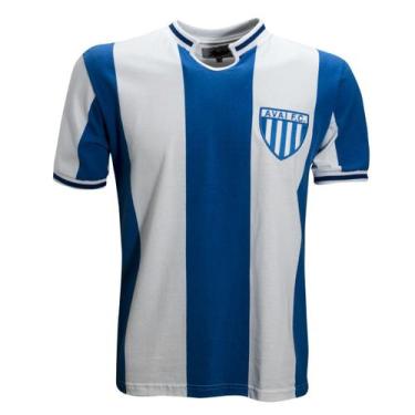 Imagem de Camisa Avaí 1975 Liga Retrô  Branca E Azul Gg
