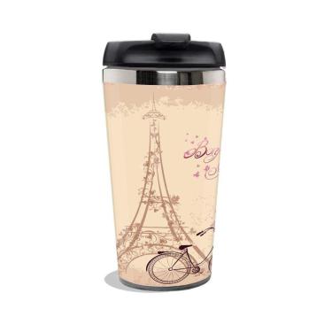 Imagem de Copo Térmico Paris Torre Eiffel Personalizado