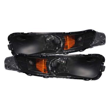 Imagem de Anzo USA 511002 Ford Mustang Conjunto de luz de para-choque preto com refletor âmbar - (vendido em pares)