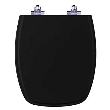 Imagem de Tampa De Vaso Com Amortecedor Laguna Preto Para Bacia Hervy