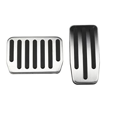 Imagem de Capas para pedais de descanso de freio acelerador de aço inoxidável para carro, apto para Tesla Model 3 Y Modely 3 2017-2021 (sem descanso)