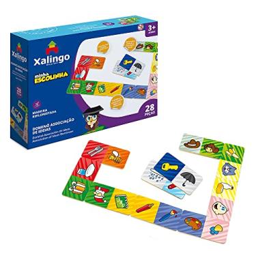 Imagem de Domino Minha Escolinha Ideias 28 Peças Xalingo
