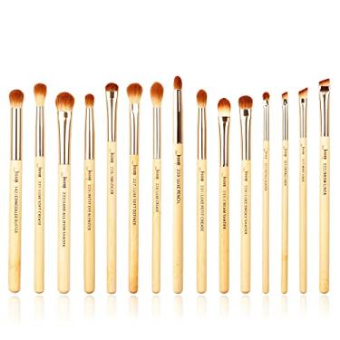 Imagem de Conjunto de 15 peças de pincéis de maquiagem profissional de bambu para maquiagem kit de ferramentas para pincéis para pincéis T137