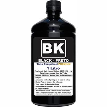 Imagem de Tinta Preta 1 Litro Para Impressoras L3150 L3250 L3210 L3110 L5190 L1250 544