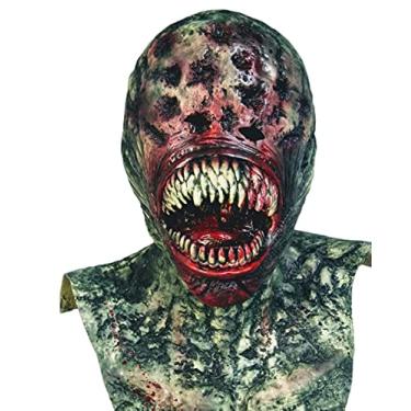 Imagem de Máscara alienígena vampiro zumbis, máscara assustadora de Halloween, fantasia, festa, látex, adereços de terror assustadores para Halloween acessório para fantasia adulto