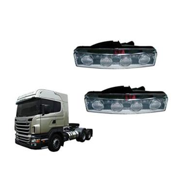 Imagem de PAR LANTERNA QUEBRA SOL LEDS PARA SCANIA SERIE 4