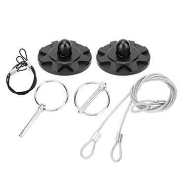 Imagem de Qii lu Hood Pin Lock， Universal CNC Billet Aluminum Car Racing Sport Bonnet Hood Pin Lock Latch Accessory Kit