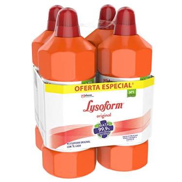 Imagem de Lysoform Original, Desinfetante Líquido, Pack 4 Unidades de 1L