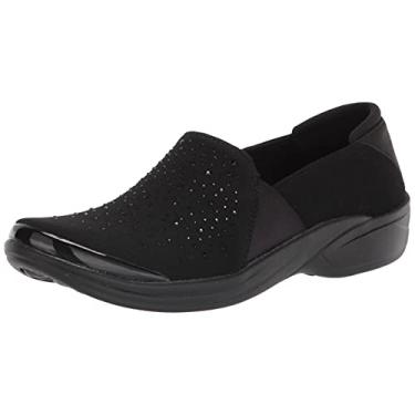 Imagem de BZees Mocassim feminino Poppyseed, Strass preto, 7 Wide