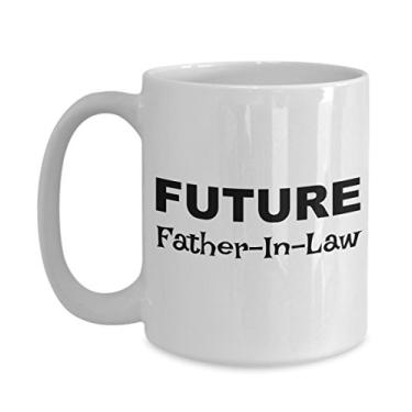 Imagem de Presentes futuros de sogro – Caneca de café futuro sogro – Ideias de presente para sogro ou novidade – Mordaça de Natal