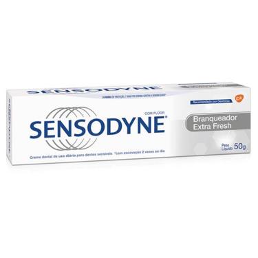 Creme Dental Sensodyne Branqueador Extra Fresh Para Dentes Sensíveis 50g