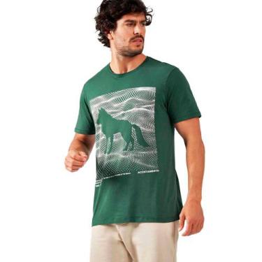 Imagem de Camiseta Acostamento Wolf In23 Verde Masculino