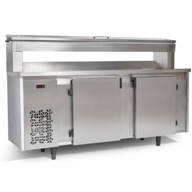 Imagem de Balcão de Encosto com Condimentador Inox Polar BFEIPC-200 220v