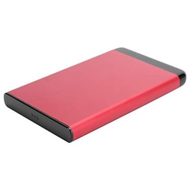 Imagem de DAUERHAFT Gabinete de disco rígido móvel, Plug and Play, USB3. 0 Gabinete SSD portátil, disco rígido externo USB C, 2 gabinetes de liga de alumínio SSD de 5 polegadas, compartimento de disco rígido de