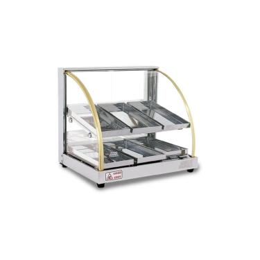Imagem de Estufa Vitrine Curva Dupla para Salgado 6 bandejas W6BD Titã