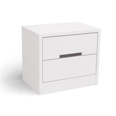 Imagem de Mesa Cabeceira Infantil S822 C/ 2 Gavetas Branco - Kappesberg