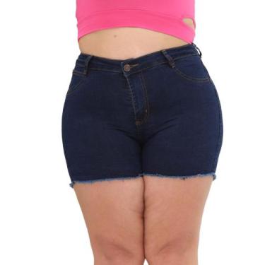 Imagem de Shorts Jeans Plus Size Basic Do 46 Ao 54 - Look Girls