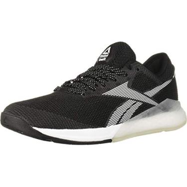 Imagem de Reebok Tênis feminino Nano 9 Cross Trainer, Preto/branco/prata, 5.5
