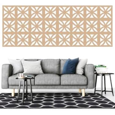 Imagem de Kit 24 Módulos Divisória De Ambiente 29x29cm Mdf 3mm Cru Decoração Decorativo Sofisticado