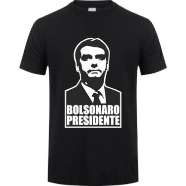 Imagem de Camiseta Bolsonaro Presidente (BR, Alfa, M, Regular, Preto)